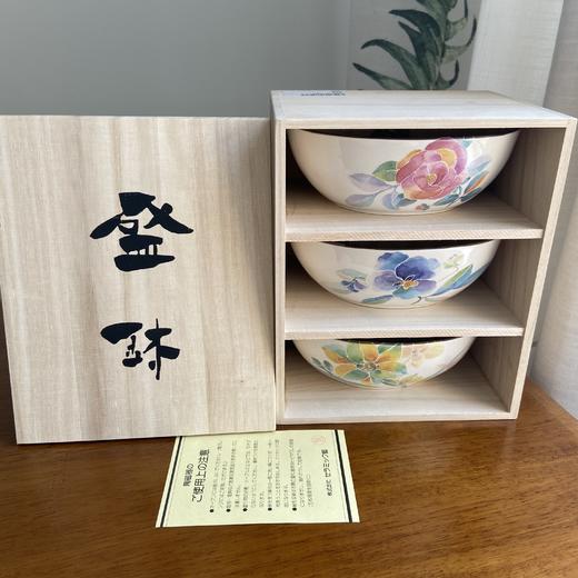 日本进口和蓝五入碗/五入深盘礼盒套装/花七宝五入碗礼盒套装-YHD 商品图1