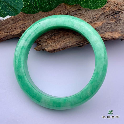 派瑞翡翠 翡翠手镯 糯种 满绿 商品图1