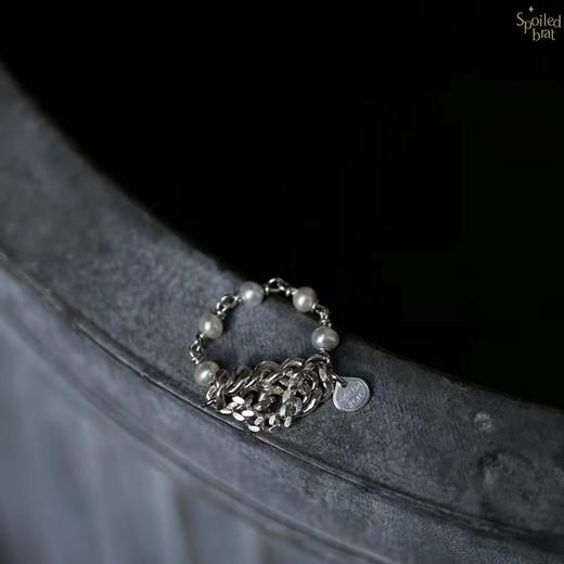 SpoiledBrat Jewelry925银珍珠个性戒指 商品图0