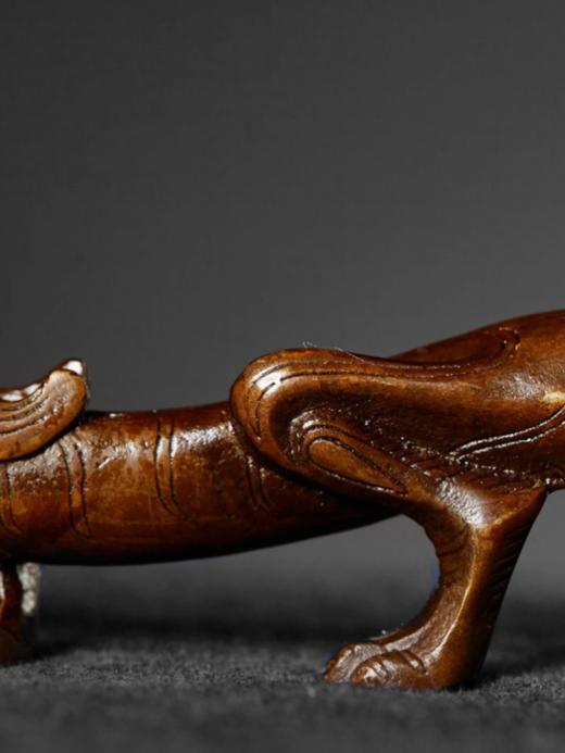 西泠印社 铜走虎毛笔架笔搁文镇仿古做旧铜器文房四宝书法书画用品中国风文房礼品送礼收藏送长辈 商品图1