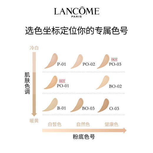 兰蔻持妆粉底液 PO-01象牙白自然粉调 轻薄持妆不闷痘持久遮瑕SPF38/PA+++ 30ml LANCÔME/lancome 商品图6
