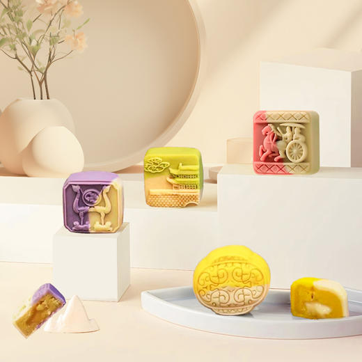 【严选】荆裕优选荆楚文创流心月饼60g*8个 商品图1