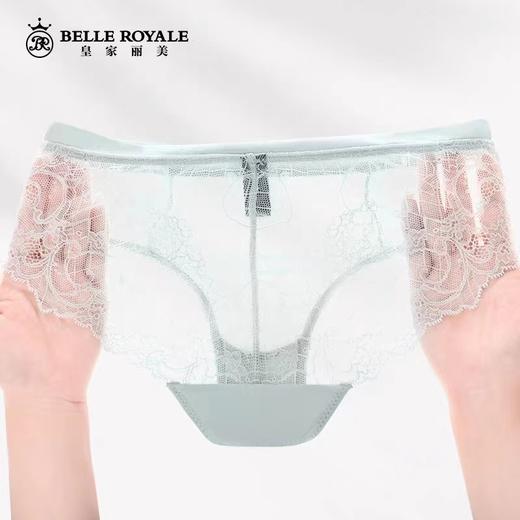 【45元5条，数量拍5】小码性感蕾丝轻薄款贴肤透气纯棉底裆女夏季中低腰三角底裤DKM1219K1677-K1 商品图2