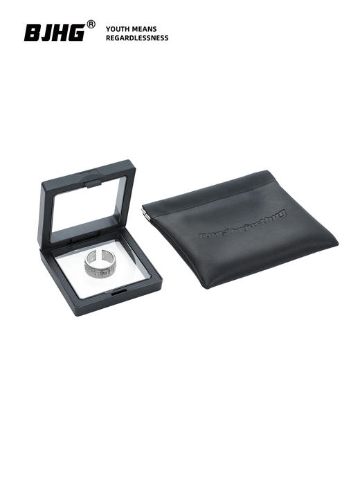 BJHG不计后果嘻哈美式复古开口银色戒指男潮牌高级感个性情侣指环 商品图1