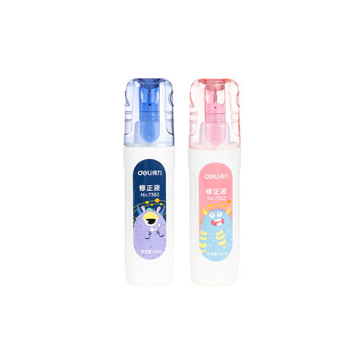 得力7382学生用大容量消除字迹修正液涂改液改正液12ml/1个 商品图1