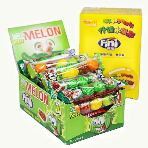 西班牙菲尼泡泡糖西瓜网球造型什锦水果味泡泡糖20g/袋 商品图2