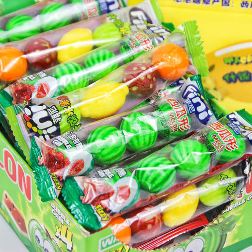 西班牙菲尼泡泡糖西瓜网球造型什锦水果味泡泡糖20g/袋 商品图1