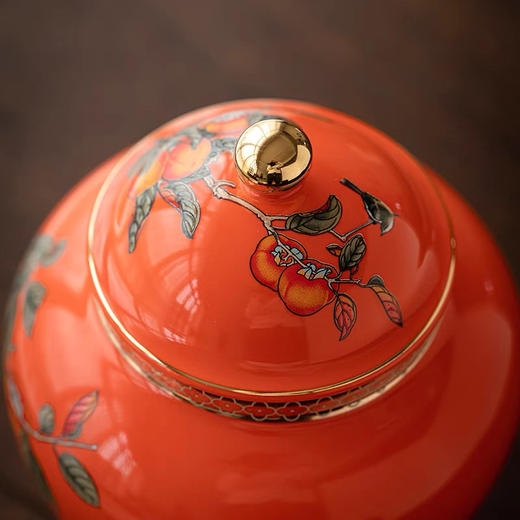 柿柿如意易武麻黑普洱熟茶礼盒一斤装500g 商品图3