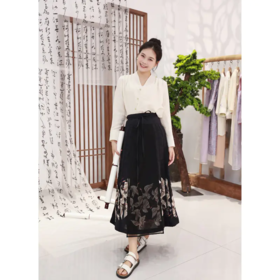 【抖音专属】V领衬衫（23810448凝脂）