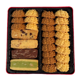 【4月7日开始陆续发货】【中 混合】580g十味混合曲奇｜甄选优质黄油×咖啡×腰果×抹茶×杏仁 家庭/办公/下午茶分享（巧克力/燕麦/夏威夷果/提子/玉米）-默认不配手提袋