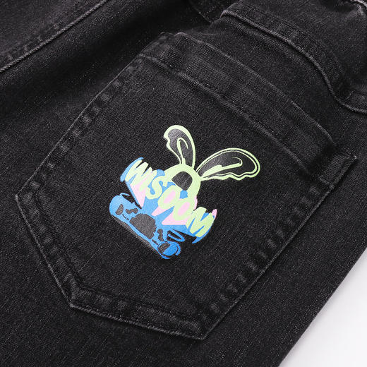 女童牛仔单裤秋新款长裤休闲牛仔裤时髦洋气裤子安奈儿童装EG316023 商品图2