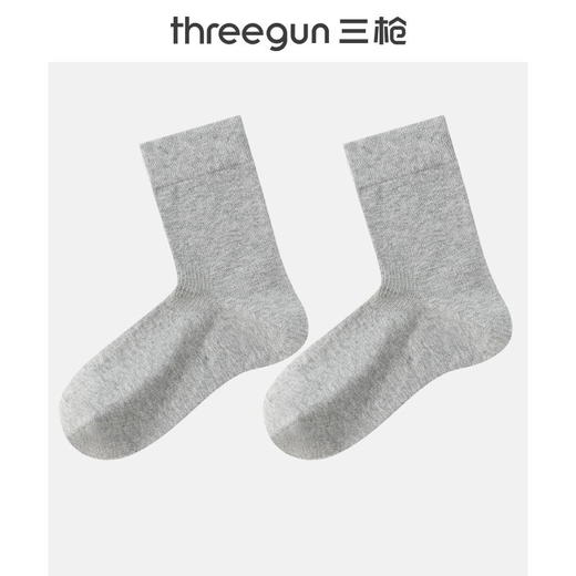 Threegun三枪 直角纯色中筒男袜(1双装)-91316Z031 商品图5