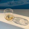 北欧中古玻璃冰淇淋甜品杯 蚀刻花纹AU208 商品缩略图3