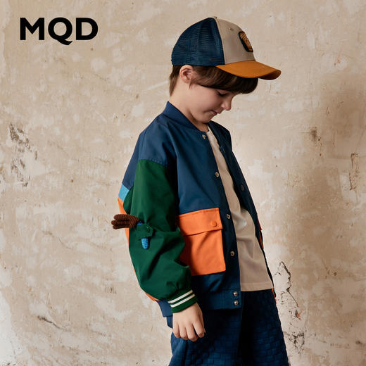 【MQD】男童撞色棒球服外套 商品图1