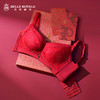 皇家丽美文胸调整型无钢圈中杯美背四排扣内衣精美刺绣羽毛WW918-2 商品缩略图1