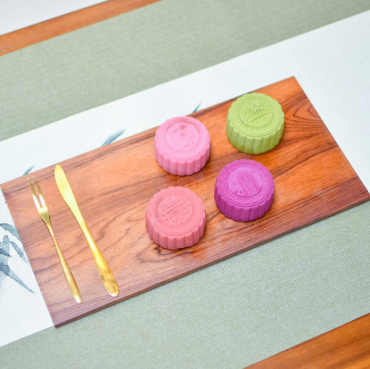 羽诗制造出品 秋夕雅集、月下品茗套装玉青瓷月饼组合文创礼盒 商品图4