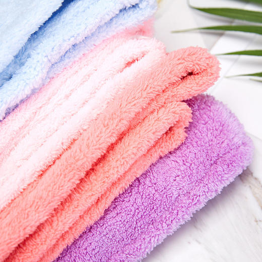 洁丽雅干发毛巾帽柔软吸水擦头发包头巾浴帽7085  65*25随机 商品图2