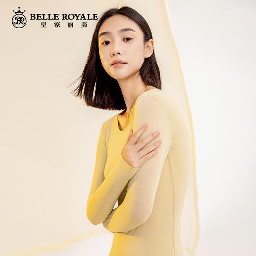 薄款160g隐形肌底衣女款秋冬打底衣保暖内衣秋衣秋冬薄款优可丝面料BNM8302 商品图2