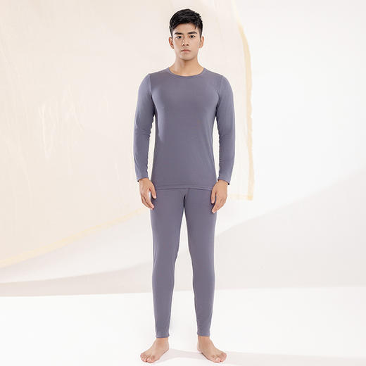 秋冬薄肌底衣160g男款保暖内衣长裤优可丝面料打底套装BNN8301 商品图3