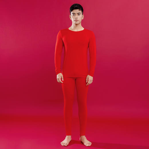 秋冬薄肌底衣160g男款保暖内衣长裤优可丝面料打底套装BNN8301 商品图1