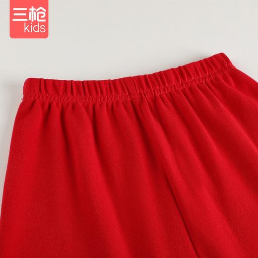 【社群专享】Threegun三枪 【舒肤棉】女童圆领大红吉庆款儿童保暖内衣套装-29470D011 商品图4