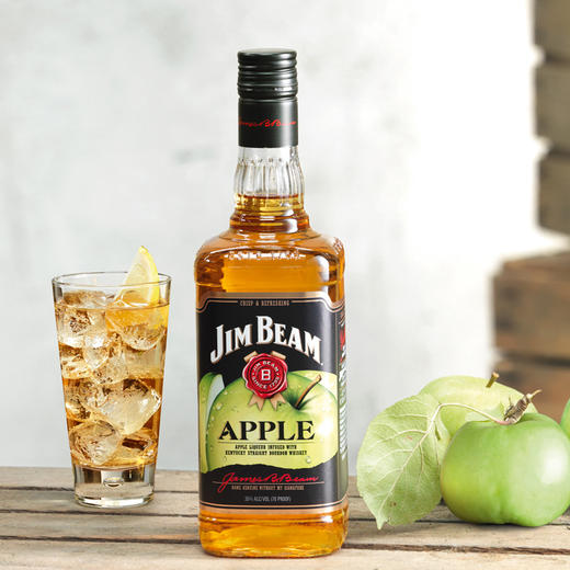 美国进口金宾波本调和型苹果味威士忌700ml/瓶 商品图0