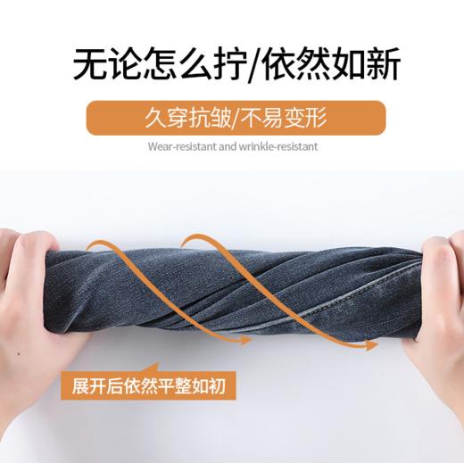 双扣高腰显瘦烟管直筒牛仔裤（3-976） 商品图7