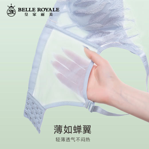 皇家丽美WW203羽毛刺绣款文胸聚拢收副乳无钢圈调整型文胸 商品图1