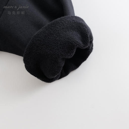 马克珍妮秋冬新款 女童格纹蝴蝶结宽松卫衣 儿童上衣232085 商品图3