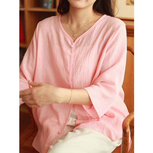 【线上专属】衬衫（23710333-桃夭A555） 商品图2