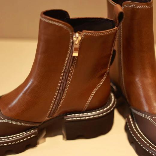 【抖音专属】马丁靴（DD2216302咖啡） 商品图3