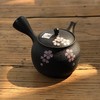 日本进口常滑烧樱花花瓣手工功夫单壶急须带滤网侧把壶 商品缩略图2