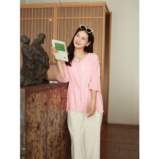 【线上专属】衬衫（23710333-桃夭A555） 商品图0