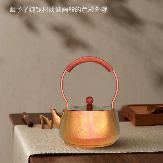 TAIC太可纯钛煮茶壶提梁壶茶具围炉煮茶家用烧水泡茶壶 商品图0