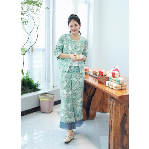 【抖音专属】阔腿裤（22709406-苍筤） 商品图0