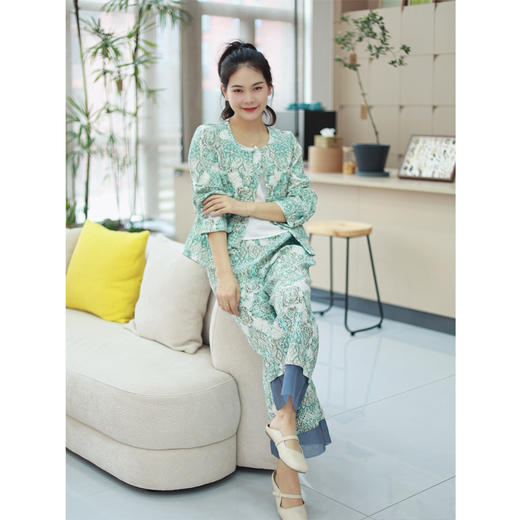 【抖音专属】阔腿裤（22709406-苍筤） 商品图1