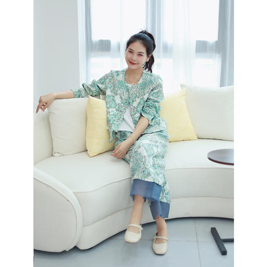 【抖音专属】阔腿裤（22709406-苍筤） 商品图3