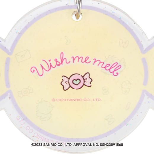 【GSC现货】三丽鸥许愿兔奶黄色钥匙扣亚克力挂件 商品图2