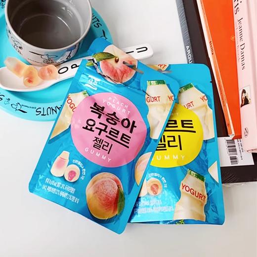 韩国进口零食 西洲经典夹心乳酸菌味qq软糖白桃味QQ糖50g一包 商品图1