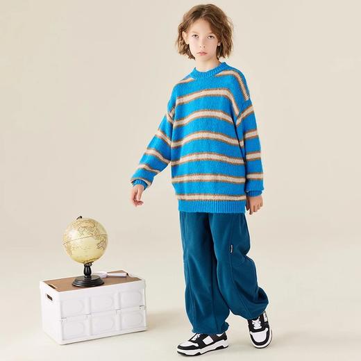 【2025反季抄底清仓】  龙之涵 亲子款“探险自然”摇粒绒休闲裤 中大童秋冬保暖运动裤 抗静电 A类 商品图12