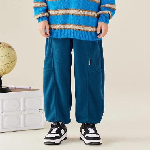 【2025反季抄底清仓】  龙之涵 亲子款“探险自然”摇粒绒休闲裤 中大童秋冬保暖运动裤 抗静电 A类 商品图14