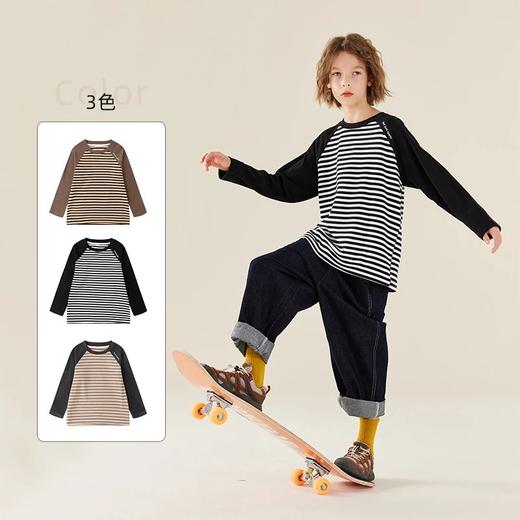 【24年反季特价清仓】龙之涵 亲子款小线条长袖衫 抗静电 婴幼儿A类标准 3色可选 100-175码 商品图3