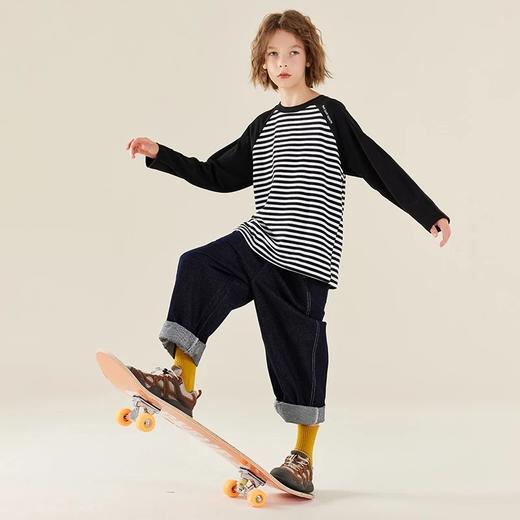 【24年反季特价清仓】龙之涵 亲子款小线条长袖衫 抗静电 婴幼儿A类标准 3色可选 100-175码 商品图6