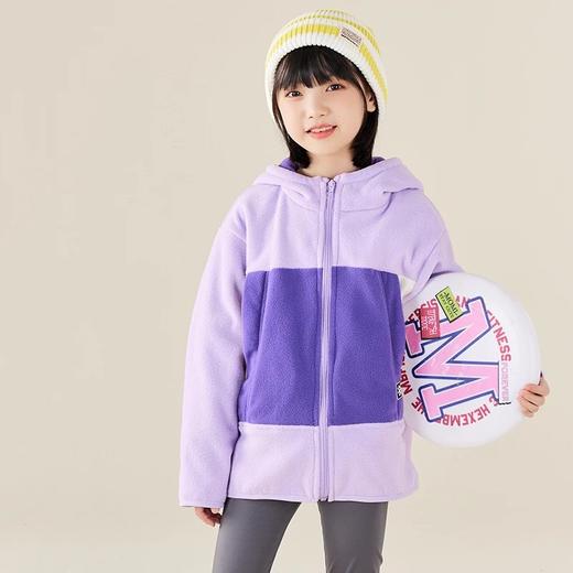 【2025反季抄底清仓】  龙之涵 “秋日寻宝”摇粒绒连帽上衣 中大童保暖外套 抗静电 婴幼儿A类标准 4色可选 100-175码 商品图13