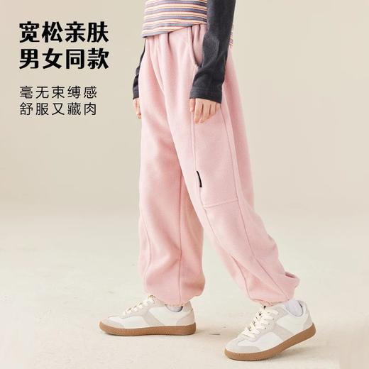 【2025反季抄底清仓】  龙之涵 亲子款“探险自然”摇粒绒休闲裤 中大童秋冬保暖运动裤 抗静电 A类 商品图5