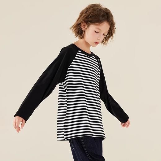 【24年反季特价清仓】龙之涵 亲子款小线条长袖衫 抗静电 婴幼儿A类标准 3色可选 100-175码 商品图5