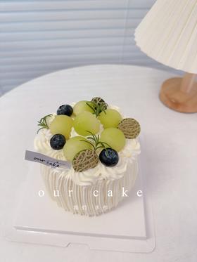 玫珑蜜瓜口味蛋糕-低糖处理无添加