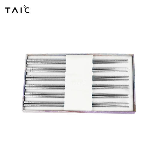 TAIC太可钛筷子户外家用防滑金属纯钛筷健康轻便纯钛餐具筷子套装-YHD 商品图3