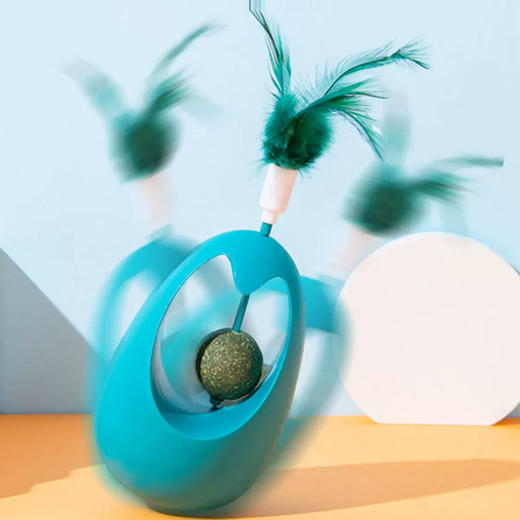 猫薄荷羽毛不倒翁玩具 摇摇乐逗猫棒 解闷神器 宠物用品批发 商品图2