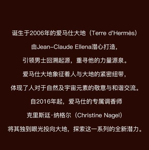 爱马仕大地男士淡香水50ml木质调 EDT 商品图3